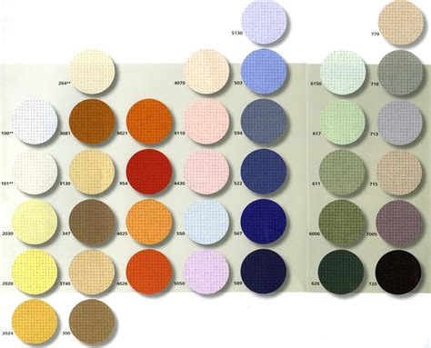 aida count|aida cloth color chart.